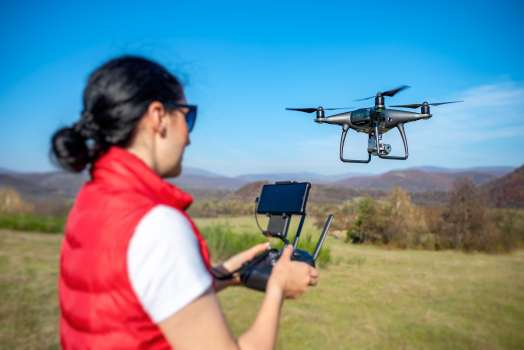person operating drone person operating drone