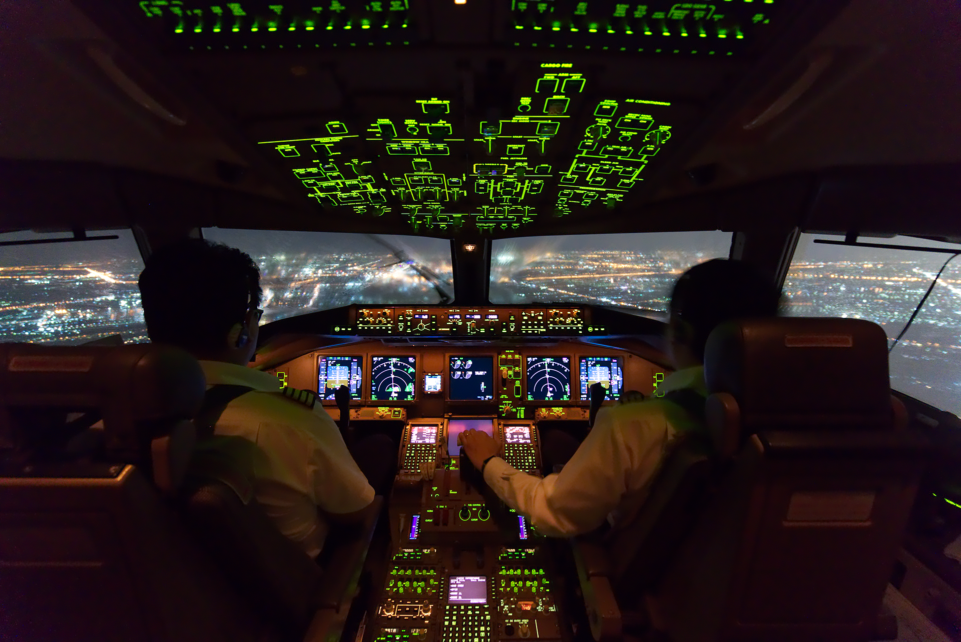 airplane cockpit