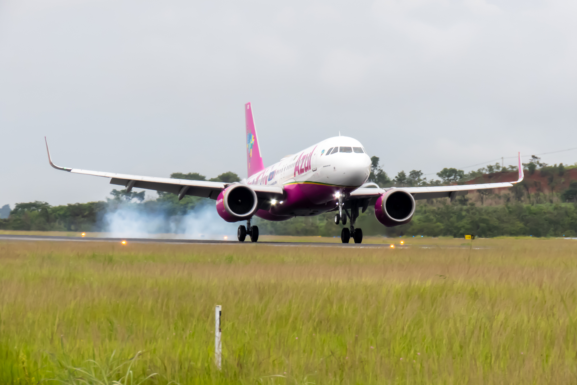Flugzeug bei der Landung