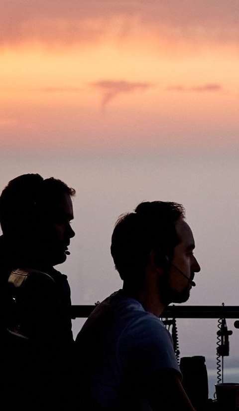 air traffic controllers in the tower