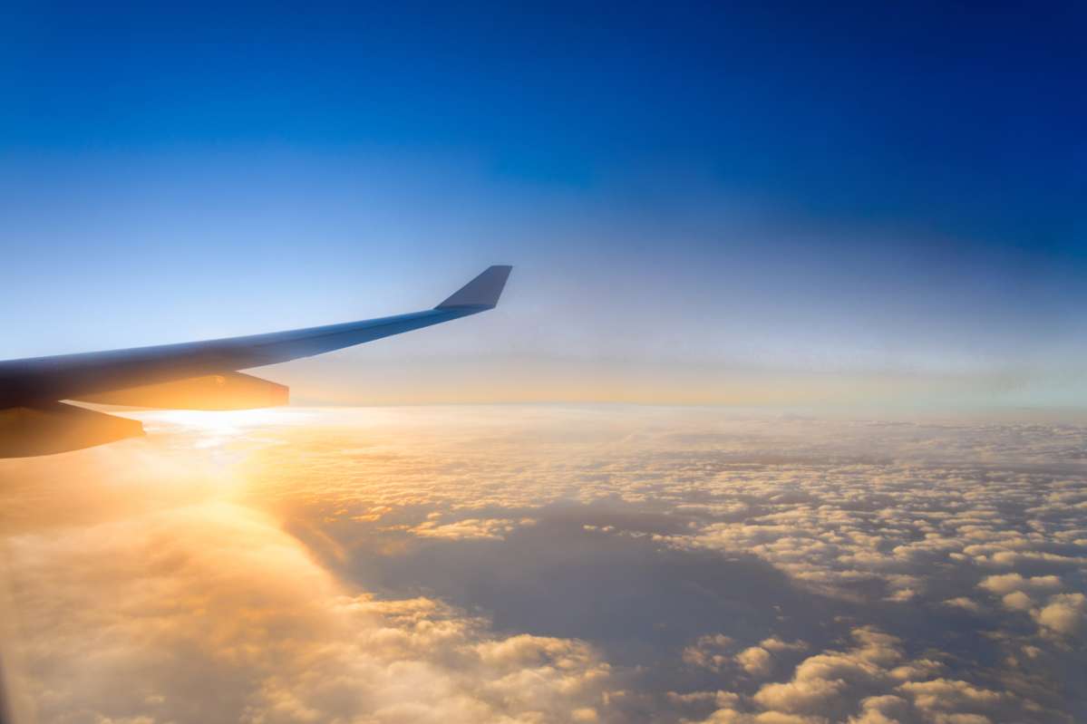 Blick aus dem Flugzeug Blick aus dem Flugzeug