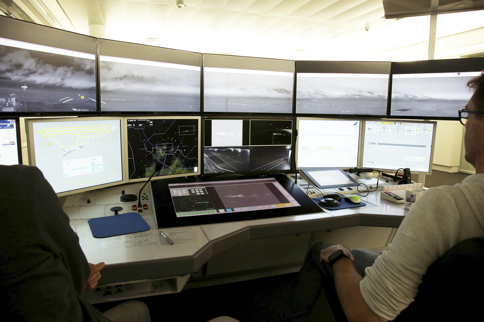Remote Tower Control Arbeitsplatz