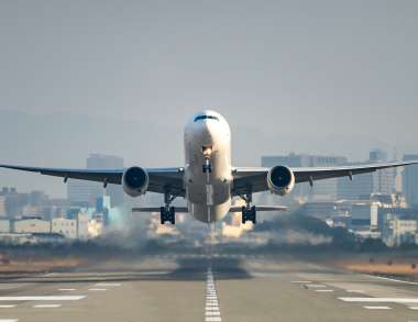 Flugzeug beim Start