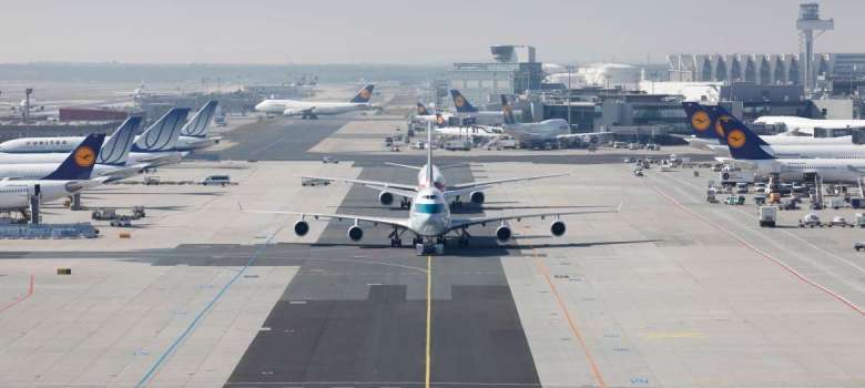 apron view at Frankfurt airport