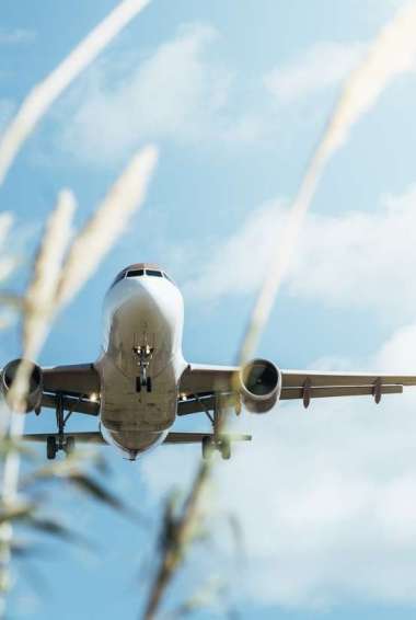 aircraft approaching airport